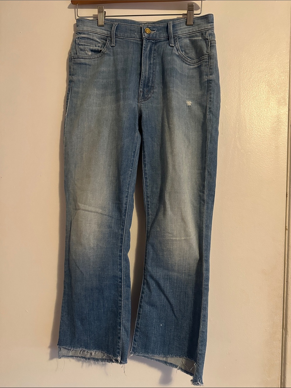 MOTHER Women's Bootcut Jeans in Light Blue Denim